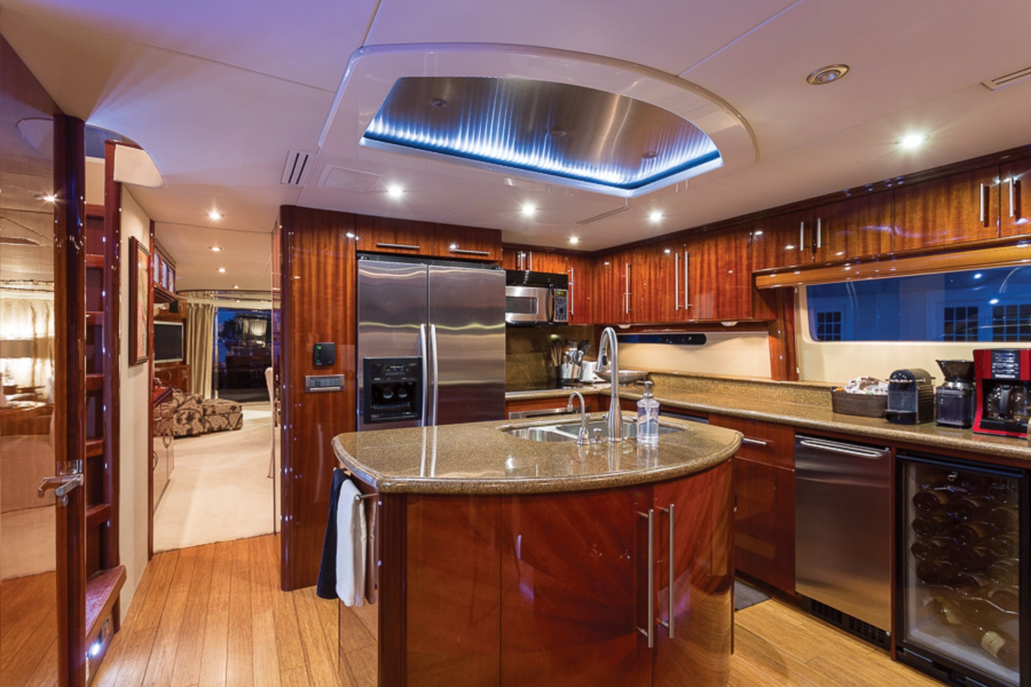 yacht boat kitchen